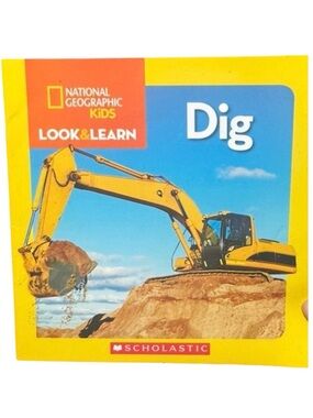 NATIONAL GEOGRAPHIC Kids "Dig" Look & Learn Book - Yellow